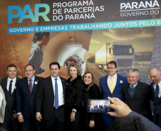O Governo do Paraná apresentou nesta segunda-feira (23), em evento com o governador Carlos Massa Ratinho Junior, no Palácio Iguaçu, a carteira de projetos de parcerias público-privadas (PPP). Serão apresentados projetos previstos, com estimativas de prazos, investimentos e um quadro com a evolução do planejamento de cada um. Curitiba,23/09/2019 Foto:Jaelson Lucas / AEN