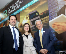 O Governo do Paraná apresentou nesta segunda-feira (23), em evento com o governador Carlos Massa Ratinho Junior, no Palácio Iguaçu, a carteira de projetos de parcerias público-privadas (PPP). Serão apresentados projetos previstos, com estimativas de prazos, investimentos e um quadro com a evolução do planejamento de cada um. Curitiba,23/09/2019 Foto:Jaelson Lucas / AEN