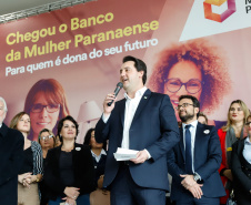O governador Carlos Massa Ratinho Junior apresentou nesta terça-feira (24) o programa Banco da Mulher Paranaense, iniciativa do Governo do Estado para incentivar o empreendedorismo feminino em todos os setores econômicos, visando gerar mais emprego e renda no Estado.