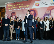 O governador Carlos Massa Ratinho Junior apresentou nesta terça-feira (24) o programa Banco da Mulher Paranaense, iniciativa do Governo do Estado para incentivar o empreendedorismo feminino em todos os setores econômicos, visando gerar mais emprego e renda no Estado.