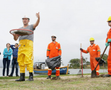 Portos formam agentes ambientais voluntários. Foto: Divulgação/Portos do Paraná