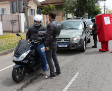 Curitiba, 25 de Setembro de 2019. Blitz Educativa Semana Nacional do Trânsito.
