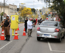 Curitiba, 25 de Setembro de 2019. Blitz Educativa Semana Nacional do Trânsito. 