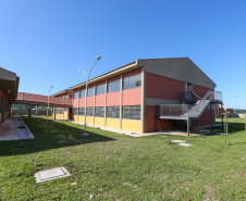 Obras do Colégio Estadual Ribeirão Grande no Jardim Paulista em Campina Grande do Sul. 30/09/2019  -  Foto: Geraldo Bubniak/AEN
