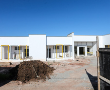 Obras  em Creche no Jardim Paulista em Campina Grande do Sul. 30/09/2019  -  Foto: Geraldo Bubniak/AEN