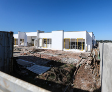 Obras  em Creche no Jardim Paulista em Campina Grande do Sul. 30/09/2019  -  Foto: Geraldo Bubniak/AEN