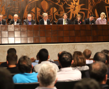 O secretário de Agricultura e Abastecimento Norberto Ortigara, participa da Audiência Pública que trata da incorporação da Emater, CPRA, Codapar e do Iapar, na Assembleia Legislativa.Curitiba, 09-10-19.Foto: Arnaldo Alves / AEN.