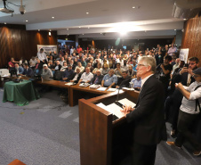O secretário de Agricultura e Abastecimento Norberto Ortigara, participa da Audiência Pública que trata da incorporação da Emater, CPRA, Codapar e do Iapar, na Assembleia Legislativa.Curitiba, 09-10-19.Foto: Arnaldo Alves / AEN.