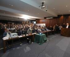 O secretário de Agricultura e Abastecimento Norberto Ortigara, participa da Audiência Pública que trata da incorporação da Emater, CPRA, Codapar e do Iapar, na Assembleia Legislativa.Curitiba, 09-10-19.Foto: Arnaldo Alves / AEN.
