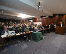 O secretário de Agricultura e Abastecimento Norberto Ortigara, participa da Audiência Pública que trata da incorporação da Emater, CPRA, Codapar e do Iapar, na Assembleia Legislativa.Curitiba, 09-10-19.Foto: Arnaldo Alves / AEN.