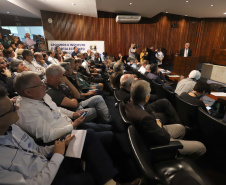 O secretário de Agricultura e Abastecimento Norberto Ortigara, participa da Audiência Pública que trata da incorporação da Emater, CPRA, Codapar e do Iapar, na Assembleia Legislativa.Curitiba, 09-10-19.Foto: Arnaldo Alves / AEN.