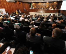 O secretário de Agricultura e Abastecimento Norberto Ortigara, participa da Audiência Pública que trata da incorporação da Emater, CPRA, Codapar e do Iapar, na Assembleia Legislativa.Curitiba, 09-10-19.Foto: Arnaldo Alves / AEN.