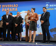 O governador Carlos Massa Ratinho Junior lança nesta quarta-feira (09) o projeto Cinema na Praça, que beneficiará cidades com até dez mil habitantes que não têm cinemas de rua ou em centros comerciais, no Palácio Iguaçu, em Curitiba.  09/10/2019 - Foto: Geraldo Bubniak/AEN