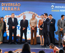O governador Carlos Massa Ratinho Junior lança nesta quarta-feira (09) o projeto Cinema na Praça, que beneficiará cidades com até dez mil habitantes que não têm cinemas de rua ou em centros comerciais, no Palácio Iguaçu, em Curitiba.  09/10/2019 