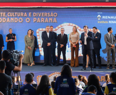 O governador Carlos Massa Ratinho Junior lança nesta quarta-feira (09) o projeto Cinema na Praça, que beneficiará cidades com até dez mil habitantes que não têm cinemas de rua ou em centros comerciais, no Palácio Iguaçu, em Curitiba.  09/10/2019 