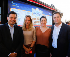 O governador Carlos Massa Ratinho Junior lança nesta quarta-feira (09) o projeto Cinema na Praça, que beneficiará cidades com até dez mil habitantes que não têm cinemas de rua ou em centros comerciais, no Palácio Iguaçu, em Curitiba.  09/10/2019 