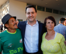 O governador Carlos Massa Ratinho Junior lança nesta quarta-feira (09) o projeto Cinema na Praça, que beneficiará cidades com até dez mil habitantes que não têm cinemas de rua ou em centros comerciais, no Palácio Iguaçu, em Curitiba.  09/10/2019 