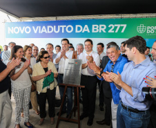 O governador Carlos Massa Ratinho Júnior inaugura nesta quinta-feira (10) , o viaduto da BR-277 e as obras de ampliação do Terminal de Contêineres de Paranaguá (TCP).Paranaguá, 09/10/2019 -  Foto: Geraldo Bubniak/AEN