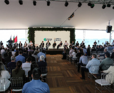 O governador Carlos Massa Ratinho Júnior inaugura nesta quinta-feira (10) , o viaduto da BR-277 e as obras de ampliação do Terminal de Contêineres de Paranaguá (TCP).Paranaguá, 09/10/2019 -  Foto: Geraldo Bubniak/AEN