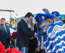 O governador Carlos Massa Ratinho Júnior inaugura nesta quinta-feira (10) , o viaduto da BR-277 e as obras de ampliação do Terminal de Contêineres de Paranaguá (TCP).Paranaguá, 09/10/2019 -  Foto: Geraldo Bubniak/AEN