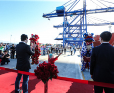 O governador Carlos Massa Ratinho Júnior inaugura nesta quinta-feira (10) , o viaduto da BR-277 e as obras de ampliação do Terminal de Contêineres de Paranaguá (TCP).Paranaguá, 09/10/2019 -  Foto: Geraldo Bubniak/AEN