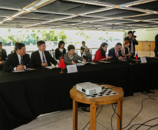 O ministro da Cidadania, Osmar Terra, participa nesta sexta-feira (11) da 4ª Reunião de Ministros da Cultura do BRICS, no Museu Oscar Niemeyer  em Curitiba.  07/10/2019  -  Foto: Geraldo Bubniak/AEN