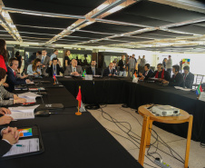 O ministro da Cidadania, Osmar Terra, participa nesta sexta-feira (11) da 4ª Reunião de Ministros da Cultura do BRICS, no Museu Oscar Niemeyer  em Curitiba.  07/10/2019  -  Foto: Geraldo Bubniak/AEN