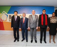 O ministro da Cidadania, Osmar Terra, participa nesta sexta-feira (11) da 4ª Reunião de Ministros da Cultura do BRICS, no Museu Oscar Niemeyer  em Curitiba.  07/10/2019  -  Foto: Geraldo Bubniak/AEN