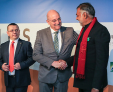 O ministro da Cidadania, Osmar Terra, participa nesta sexta-feira (11) da 4ª Reunião de Ministros da Cultura do BRICS, no Museu Oscar Niemeyer  em Curitiba.  07/10/2019  -  Foto: Geraldo Bubniak/AEN