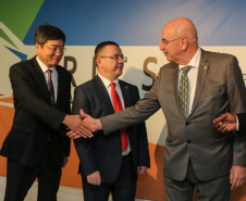 O ministro da Cidadania, Osmar Terra, participa nesta sexta-feira (11) da 4ª Reunião de Ministros da Cultura do BRICS, no Museu Oscar Niemeyer  em Curitiba.  07/10/2019  -  Foto: Geraldo Bubniak/AEN