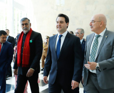 Governador Carlos Massa Ratinho Junior recebe os Ministros da Cultura do BRICS. 