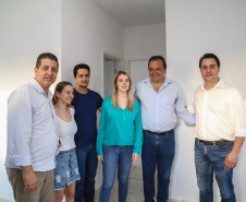 O governador Carlos Massa Ratinho Junior entrega nesta sexta-feira (11)  moradias populares em  Prado Ferreira.  As moradias fazem parte de um projeto integrado do Governo do Estado com o Governo Federal e o município. Foto: Gilson Abreu/AEN