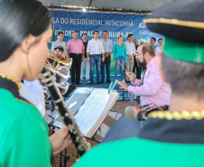 O governador Carlos Massa Ratinho Junior entrega nesta sexta-feira (11)  moradias populares em  Prado Ferreira.  As moradias fazem parte de um projeto integrado do Governo do Estado com o Governo Federal e o município. Foto: Gilson Abreu/AEN