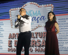 Marumbi é a primeira cidade a receber o programa Cinema na Praça. Presentes no evento: prefeito de Marumbi, Adhemar Francisco Rejani; Primeira Dama do Estado, Luciana Saito Massa; entre outros. N/F: Lucas Henrique Muniz.Marumbi, 12-10-19.Foto: Arnaldo Alves / AEN.