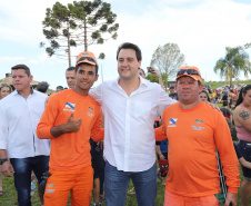 O governador Carlos Massa Ratinho Junior acompanha neste domingo (13) o Festival de Balonismo, que acontece no Parque Estadual de Vila Velha, em Ponta Grossa. Presente: prefeito de Ponta Grossa, Marcelo Rangel; secretário de Desenvolvimento Sustentável e Turismo, Márcio Nunes; Sandro Alex; entre outros.Ponta Grossa, 13-10-19.Foto: Arnaldo Alves / AEN.