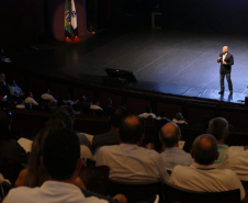 Governo 5.0 – Inovação a Serviço da População, Como Fazer Diferente, Como Pensar Diferente. Na foto, o historiador Leandro Karnall. Foto: Arnaldo ALves/AEN