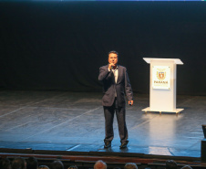 O governador Carlos Massa Ratinho Junior lança nesta quarta-feira (09) evento Governo 5.0 - Inovação a Serviço da População, Como Fazer Diferente,Como Pensar Diferente, no Teatro Guaira em Curitiba.  14/10/2019 - Foto: Geraldo Bubniak/AEN