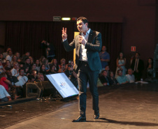 O governador Carlos Massa Ratinho Junior lança nesta quarta-feira (09) evento Governo 5.0 - Inovação a Serviço da População, Como Fazer Diferente,Como Pensar Diferente, no Teatro Guaira em Curitiba.  14/10/2019 - Foto: Geraldo Bubniak/AEN