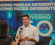 O governador Carlos Massa Ratinho Junior lança nesta quarta-feira (09) evento Governo 5.0 - Inovação a Serviço da População, Como Fazer Diferente,Como Pensar Diferente, no Teatro Guaira em Curitiba.  14/10/2019 - Foto: Geraldo Bubniak/AEN
