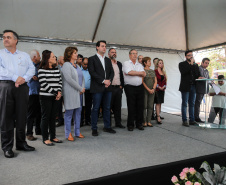 O governador Carlos Massa Ratinho Júnior inaugura nesta quarta-feira (16),   a reforma do pronto-socorro do Hospital São Vicente de Paulo, de Guarapuava (região central). Guarapuava, 16/10/2019 -  Foto: Geraldo Bubniak/AEN