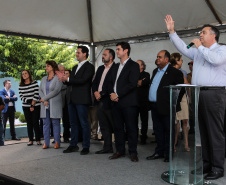 O governador Carlos Massa Ratinho Júnior inaugura nesta quarta-feira (16),   a reforma do pronto-socorro do Hospital São Vicente de Paulo, de Guarapuava (região central). Guarapuava, 16/10/2019 -  Foto: Geraldo Bubniak/AEN