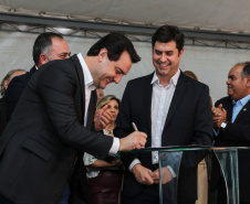 O governador Carlos Massa Ratinho Júnior inaugura nesta quarta-feira (16),   a reforma do pronto-socorro do Hospital São Vicente de Paulo, de Guarapuava (região central). Guarapuava, 16/10/2019 -  Foto: Geraldo Bubniak/AEN