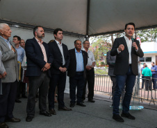 O governador Carlos Massa Ratinho Júnior inaugura nesta quarta-feira (16),   a reforma do pronto-socorro do Hospital São Vicente de Paulo, de Guarapuava (região central). Guarapuava, 16/10/2019 -  Foto: Geraldo Bubniak/AEN
