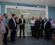 O governador Carlos Massa Ratinho Júnior inaugura nesta quarta-feira (16),   a reforma do pronto-socorro do Hospital São Vicente de Paulo, de Guarapuava (região central). Guarapuava, 16/10/2019 -  Foto: Geraldo Bubniak/AEN