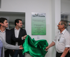 O governador Carlos Massa Ratinho Júnior inaugura nesta quarta-feira (16),   a reforma do pronto-socorro do Hospital São Vicente de Paulo, de Guarapuava (região central). Guarapuava, 16/10/2019 -  Foto: Geraldo Bubniak/AEN
