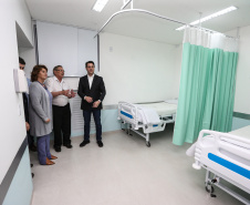 O governador Carlos Massa Ratinho Júnior inaugura nesta quarta-feira (16),   a reforma do pronto-socorro do Hospital São Vicente de Paulo, de Guarapuava (região central). Guarapuava, 16/10/2019 -  Foto: Geraldo Bubniak/AEN
