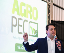 O governador Carlos Massa Ratinho Junior participa nesta quinta-feira (17),  no Parque de Exposições Lacerda Werneck, em Guarapuava, da primeira edição da Agropec, evento voltado a produtores rurais da região e que reúne palestras técnicas, leilões de animais e culinária tropeira e regional. Guarapuava, 17/10/2019 -  Foto: Geraldo Bubniak/AEN