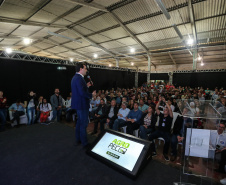 O governador Carlos Massa Ratinho Junior participa nesta quinta-feira (17),  no Parque de Exposições Lacerda Werneck, em Guarapuava, da primeira edição da Agropec, evento voltado a produtores rurais da região e que reúne palestras técnicas, leilões de animais e culinária tropeira e regional. Guarapuava, 17/10/2019 -  Foto: Geraldo Bubniak/AEN