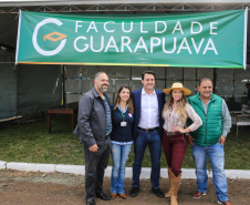 O governador Carlos Massa Ratinho Junior participa nesta quinta-feira (17),  no Parque de Exposições Lacerda Werneck, em Guarapuava, da primeira edição da Agropec, evento voltado a produtores rurais da região e que reúne palestras técnicas, leilões de animais e culinária tropeira e regional. Guarapuava, 17/10/2019 -  Foto: Geraldo Bubniak/AEN