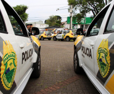 A Operação Todos por Um, realizada pelo 1º Comando Regional da PM (1º CRPM), nesta sexta-feira (18), em Curitiba, abordou 900 pessoas e encaminhou 14 para delegacias. Vinte veículos foram apreendidos. Houve também a lavratura de nove Termos Circunstanciados (oito por uso de drogas e um por desacato). A operação iniciou-se por volta de 17 horas e seguiu até às 23 horas. Foto: Soldado Ismael Ponchio